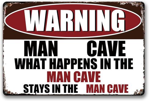 6 Pieces Man Cave Decor for Men-Garage Signs for Men, Vintage Gas Tin Signs and Retro Oil Metal Signs for Garage Man Cave bar Wall Decor (TP-2301,8x12 Inch) in Saudi Arabia