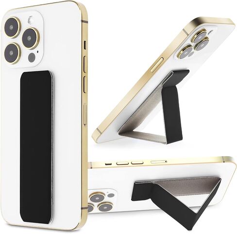 3 Pack Cell Phone Kickstand, Multi-Angle Kickstands, Horizontal & Vertical Phone Stand, Ultra Slim Phone Stand Stick on Phone Kickstand Holder for Most Smartphones(Black) in Saudi Arabia