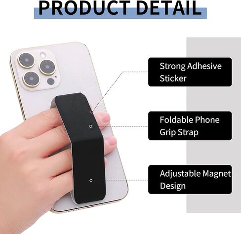 3 Pack Cell Phone Kickstand, Multi-Angle Kickstands, Horizontal & Vertical Phone Stand, Ultra Slim Phone Stand Stick on Phone Kickstand Holder for Most Smartphones(Black) in Saudi Arabia