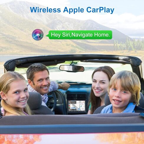 Double Din Car Stereo with Apple Carplay Wireless Android Auto, 7 Inch Touchscreen FM Car Play Audio Radio Screen Receivers with Physical Button Bluetooth Backup Camera Yutube Netflix Voice Control in Kuwait