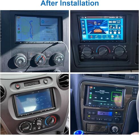 Double Din Car Stereo with Apple Carplay Wireless Android Auto, 7 Inch Touchscreen FM Car Play Audio Radio Screen Receivers with Physical Button Bluetooth Backup Camera Yutube Netflix Voice Control in Kuwait