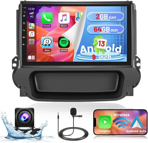 Android Car Stereo for Chevrolet Chevy Malibu 2011-2014 Radio 2+64GB 9 Inch Touchscreen Car Radio Wireless Carplay Android Auto Support GPS Navigation WiFi Bluetooth FM EQ Backup Camera in Saudi Arabia