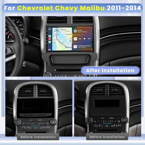 Android Car Stereo for Chevrolet Chevy Malibu 2011-2014 Radio 2+64GB 9 Inch Touchscreen Car Radio Wireless Carplay Android Auto Support GPS Navigation WiFi Bluetooth FM EQ Backup Camera in Saudi Arabia