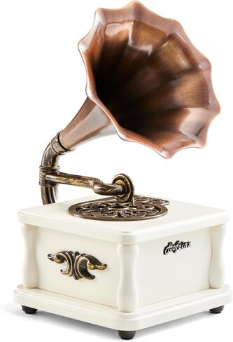 Portable Bluetooth Speakers, Mini Phonograph, USB Music Player, Home and Entertainment Decorations, Holiday, Party and Birthday Gifts (Brown) in Saudi Arabia