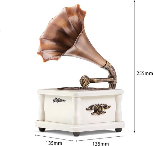 Portable Bluetooth Speakers, Mini Phonograph, USB Music Player, Home and Entertainment Decorations, Holiday, Party and Birthday Gifts (Brown) in Saudi Arabia