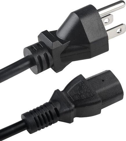 سلك طاقة قياسي للكمبيوتر بثلاثة شقوق، كابلات طاقة 5 أقدام Ps3، قابس غلاية، سلك طاقة، 10 أمبير 125 فولت C13، كابل توصيل الطابعة 3 شقوق IEC، كابل طاقة، قابس تيار متردد، قابس طاقة أمريكي in Kuwait