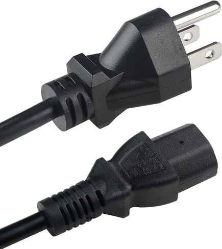 سلك طاقة قياسي للكمبيوتر بثلاثة شقوق، كابلات طاقة 5 أقدام Ps3، قابس غلاية، سلك طاقة، 10 أمبير 125 فولت C13، كابل توصيل الطابعة 3 شقوق IEC، كابل طاقة، قابس تيار متردد، قابس طاقة أمريكي in Kuwait