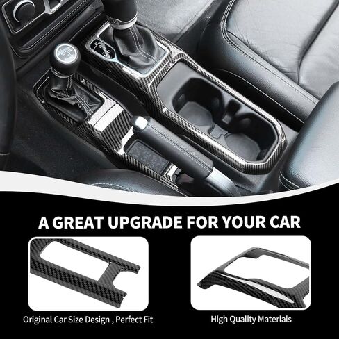 JL Gear Shift Panel Cover & Four-Wheel Drive Cup Holder Panel Trim Compatible with 2018-2023 Jeep Wrangler JL JLU & Gladiator JT, Pink in Saudi Arabia