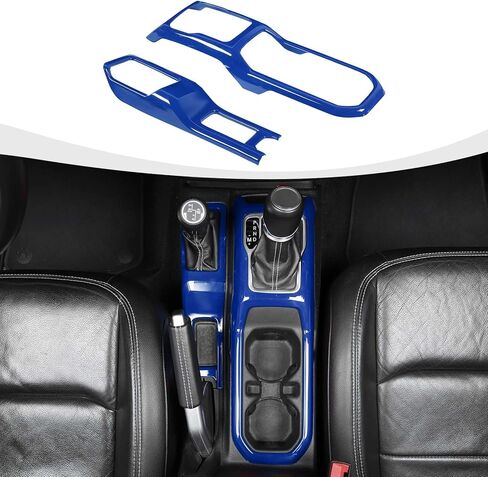 غطاء لوحة ناقل الحركة JL Gear Shift ولوحة حامل أكواب الدفع الرباعي متوافقة مع 2018-2023 Jeep Wrangler JL JLU & Gladiator JT، وردي in Saudi Arabia