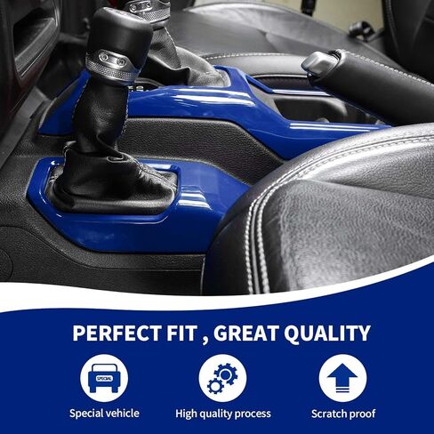 غطاء لوحة ناقل الحركة JL Gear Shift ولوحة حامل أكواب الدفع الرباعي متوافقة مع 2018-2023 Jeep Wrangler JL JLU & Gladiator JT، وردي in Saudi Arabia