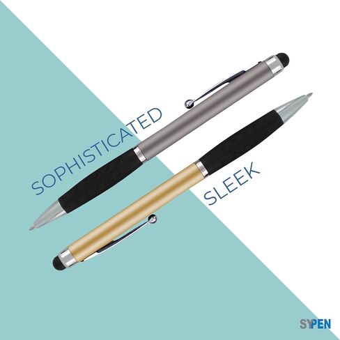 Stylus Pens -2 in1 Capactive Touch Screen with Ballpoint Writing Pen Sensitive Stylus Tip For Your iPad iPhone Samsung Galaxy & All Smart Devices -Metallic Barrel - Assorted Colors Comfy Grips,12 Pack in Saudi Arabia
