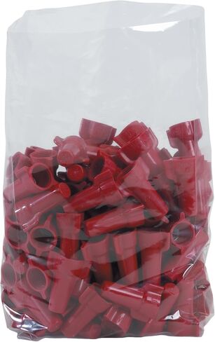 Aviditi 5" x 2" x 12" Gusseted Poly Bags, 1 Mil, Clear Open Top with Expandable Sides for Packaging Parts, Food and Supplies, (Case of 1000) in Saudi Arabia