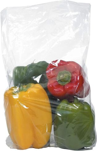 Aviditi 5" x 2" x 12" Gusseted Poly Bags, 1 Mil, Clear Open Top with Expandable Sides for Packaging Parts, Food and Supplies, (Case of 1000) in Saudi Arabia