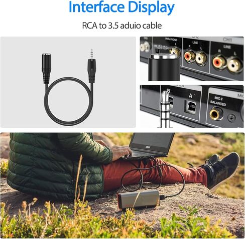 كابل تمديد سماعة الرأس 3.5 مم، كابل صوت ستيريو هاي فاي 4 أقطاب، مقبس 3.5 مم ذكر إلى أنثى سلك تمديد صوت AUX، محول موسع مساعد متوافق مع iPad، سماعة الأذن، السيارة، مكبر الصوت مع ميكروفون in Kuwait