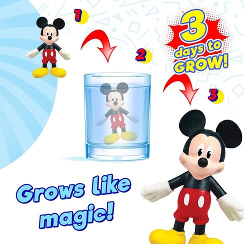 JA-RU Disney Mickey Mouse Magic Grow Water Growing Toys (1 Mickey Pack) Water Expanding Squishy Toys for Kids. Goodie Bag Stuffers & Prize Box Toys for Kids Classroom A-7838-1s in Saudi Arabia