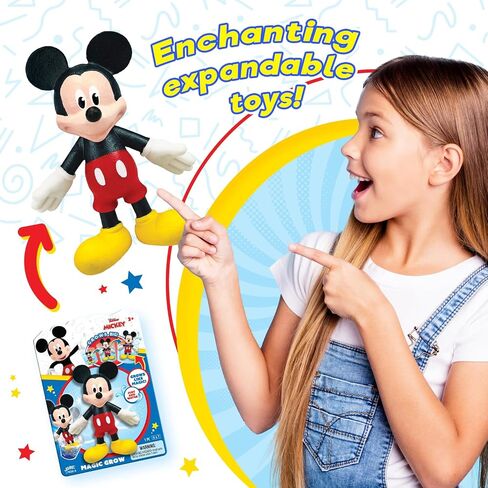 JA-RU Disney Mickey Mouse Magic Grow Water Growing Toys (1 Mickey Pack) Water Expanding Squishy Toys for Kids. Goodie Bag Stuffers & Prize Box Toys for Kids Classroom A-7838-1s in Saudi Arabia