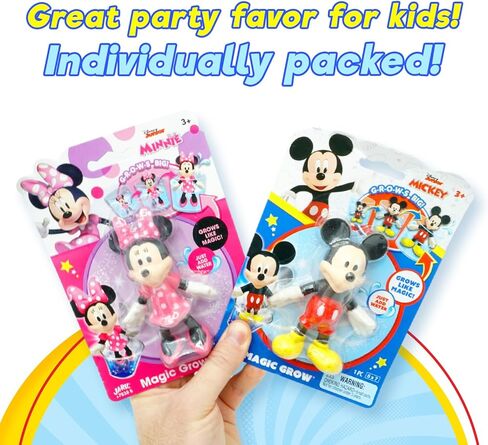 JA-RU Disney Mickey Mouse Magic Grow Water Growing Toys (1 Mickey Pack) Water Expanding Squishy Toys for Kids. Goodie Bag Stuffers & Prize Box Toys for Kids Classroom A-7838-1s in Saudi Arabia