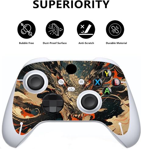 PlayVital Breaking Dawn Custom Vinyl Skins for Xbox Core Wireless Controller, Wrap Decal Cover Stickers for Xbox Series S Console Controller in Saudi Arabia