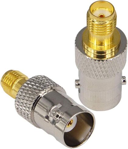 Boobrie BNC Female to SMA Female Coax Connector BNC to SMA Female Adapter BNC Female Connector SMA Female Connector for SDR Ham Radio Baofeng UV 5R UV82 V-5r5 Two Way Handheld Radio Pack of 2 in Saudi Arabia