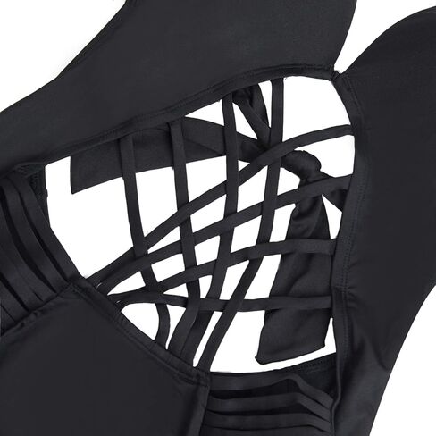 Women's Halter One Piece Swimsuits Sexy Cut Out Bathing Suit in Kuwait