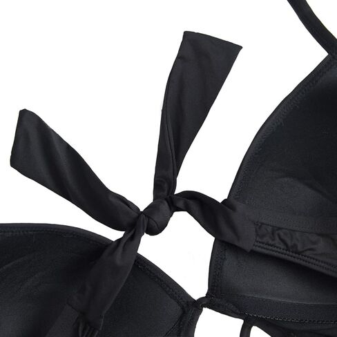 Women's Halter One Piece Swimsuits Sexy Cut Out Bathing Suit in Kuwait