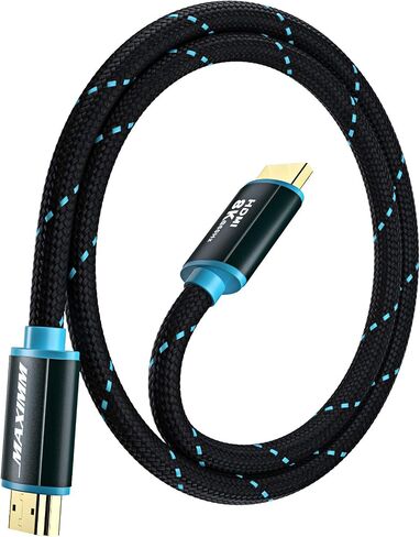 HDMI Cable 8K HDMI 2.1, 2ft, Certified 48Gbps, 8K60Hz 18Gbps 4K120Hz Ultra High-Speed Gaming HDMI Cable, 8K/4K Cable, 1 Pack, UL-Listed in Saudi Arabia