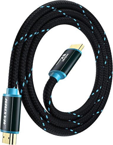 HDMI Cable 8K HDMI 2.1, 2ft, Certified 48Gbps, 8K60Hz 18Gbps 4K120Hz Ultra High-Speed Gaming HDMI Cable, 8K/4K Cable, 1 Pack, UL-Listed in Saudi Arabia