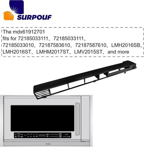 MDX61912701 Microwave Vent Grille Fits for LG Replacement 2119394,AP5202555,EAP3535252,PS3535252 Top Vent Accessory (1pc MDX61912701) in Kuwait