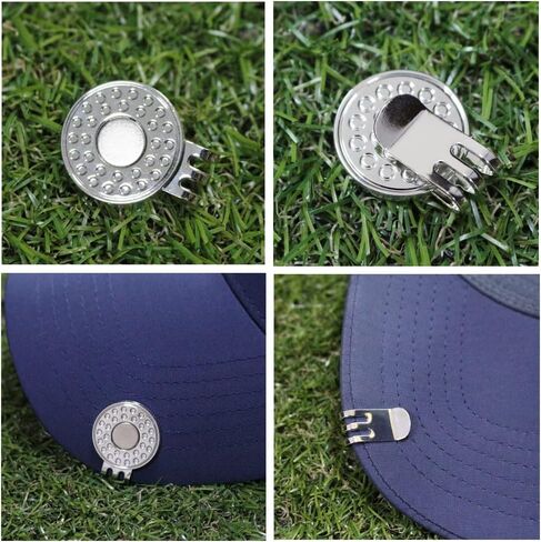 مشبك قبعة مغناطيسي لعلامة كرة الجولف على الوجهين مع أنماط على الجانبين لعلامات الجولف على كلا الجانبين in Kuwait