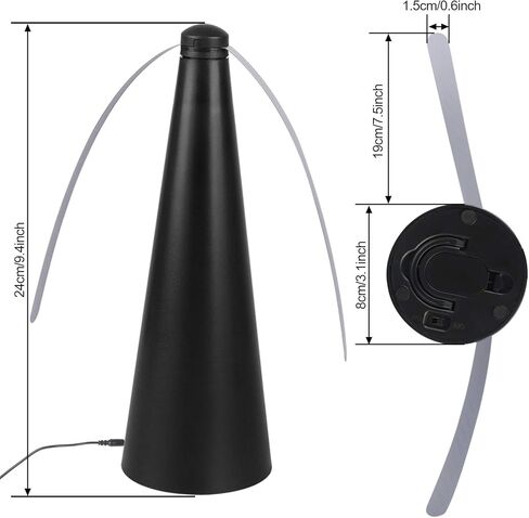 2 Pcs Fly Fan for Tables,Portable Table Fly Fan Keep Flies and Bugs Away from Your Food in Kuwait