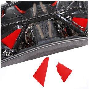 Engine Compartment Cover Trim Compatible with Corvette C8 Stingray 2020-2023，Leak Proof Side Panel Trim Kit (Black Color)