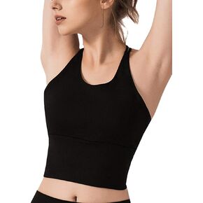 Women Sport Bra Criss Cross Strap Yoga Tops Tank Crop Workout Activewear