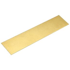 uxcell Brass Sheet, 1Pcs 8" x 2" x 0.04" H62 Metal Sheets Plates for Crafts, Electrical Repairs, Industry
