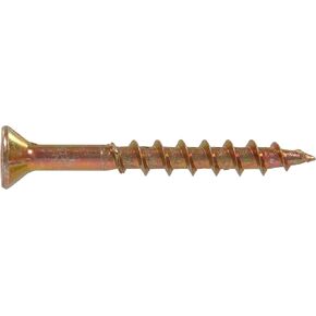 48149 Flat Head Square Drive Multi Purpose Wood Screw 8X1 50-Pack, Yellow