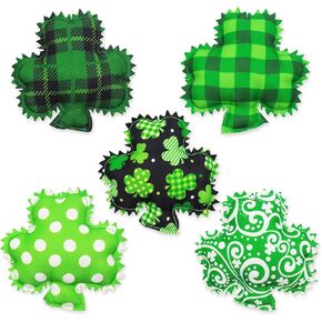 ciyvolyeen 5pcs عيد القديس باتريك الديكور شامروك زخرفة عيد القديس بادي الطبقات صينية ديكور الجاموس الأخضر منقوشة ديكور لصينية الطبقات وعاء الحشو أفكار هدية مزرعة القطن طباعة ديكور المنزل in Kuwait
