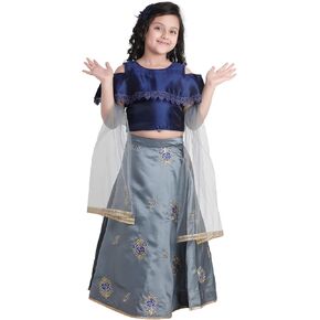ADIVA Kids Indian Ethnic Wear Lehenga Choli for Girls