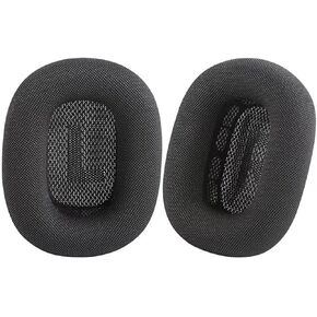 استبدال وسائد الأذن لسماعات Apple AirPods Max، أغطية وسائد أذن ممتازة مع مغناطيس، عزل الضوضاء، وسادات أذن من القماش والإسفنج الذكي، رمادي فلكي