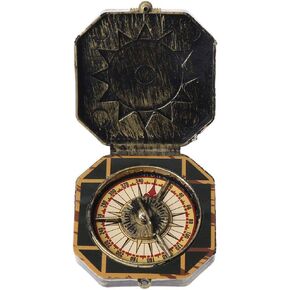 Bronze Compass Nautical Compass Pirate Captain Costume Halloween Party Cosplay Decoration Deft Design Costumes