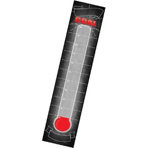 Dry Erase Goal Setting Fundraising Thermometer Chart Chalk Board Look Goal Chart Temperature Poster for Office Classroom or Kids