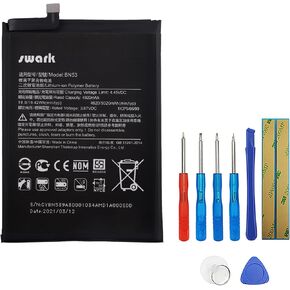 BN53 Replacement Battery Compatible with Redmi Note 9 Pro & Redmi Note 10 Pro + Tools
