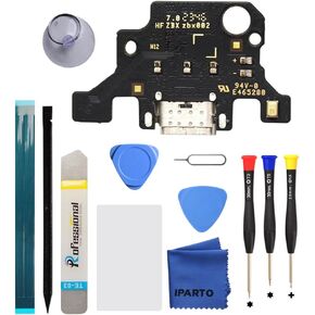 Charging Port Replacement Kit for Samsung Galaxy Tab A9+ SM-X210 SM-X215 SM-X216B USB Flex Dock Connector Charging Flex Replacement with Tools