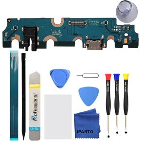 Charging Port Replacement Kit for Samsung Galaxy Tab A9 SM-X110 USB Flex Dock Connector Charging Flex Replacement with Tools (WiFi Version)