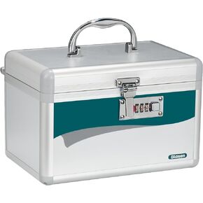 Medicine Lock Box, 【Assembly Require】 Medication Organizer Box with Combination Lock Medical Storage Lockable Boxes for First Aid Kit with Code Lock 10 * 6.7 * 6.7 Inch (Small)