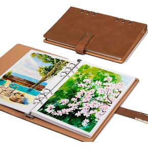 Lightwish Watercolor Sketchbook,100% Cotton Acid Free Watercolor Journal,300gsm/140lb Cold Press Watercolor Paper for Artists,Adults,Students,20 Sheets,9.25 * 6.3 Inches