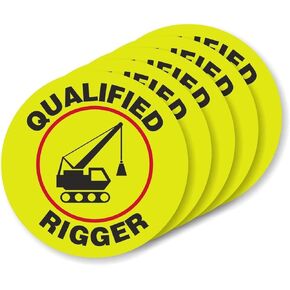 SmartSign Machine Operators Hard Hat Retro-Reflective Labels Pack of 5