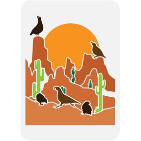 FINGERINSPIRE Cowboy Boots and Hat Painting Stencil 8.3x11.7" Cowgirl Boot with Spur Big Stencil Western Cowboy Themes Stencil Reusable Shoes Spraying Template for DIY Fabric Tile Floor Furniture