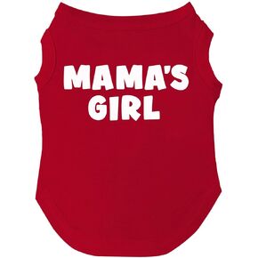 Mama's Girl Mother's Day, Valentine's Day Dog Tee Shirt Sizes for Puppies, Toys, and Large Breeds (Black, X-Small 949)