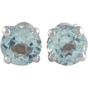 Starborn 6mm Faceted Post Earrings in Sterling Silver