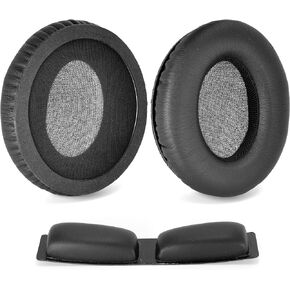 KNS 6400 KNS 8400 Ear Pads and Headband - defean Replacement Ear Cushion Cover Earpads Compatible with KRK KNS6400 KNS8400 6400 8400 Headphones/Repair Parts Suit (A Set)