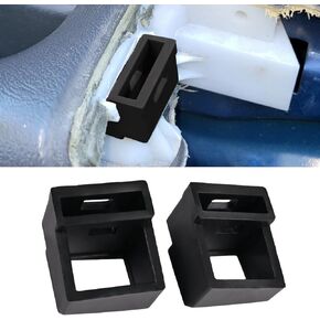 قطعتان من ملحقات مجموعة أدوات إصلاح ذراع باب السيارة باللون الأسود لسيارة شيفروليه سيلفرادو تاهو لسيارة جي إم سي سييرا يوكون 2003-2007، مناسبة تمامًا، وقابلة للإزالة/إعادة الاستخدام in Kuwait